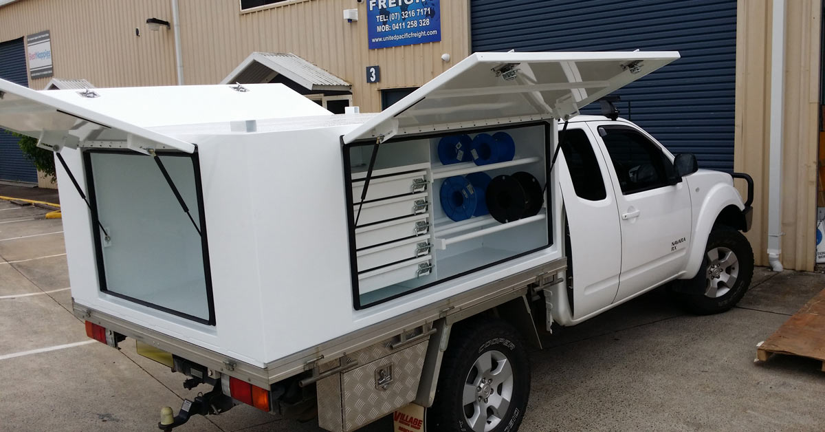 Secure Ute Square Canopy for Electricians